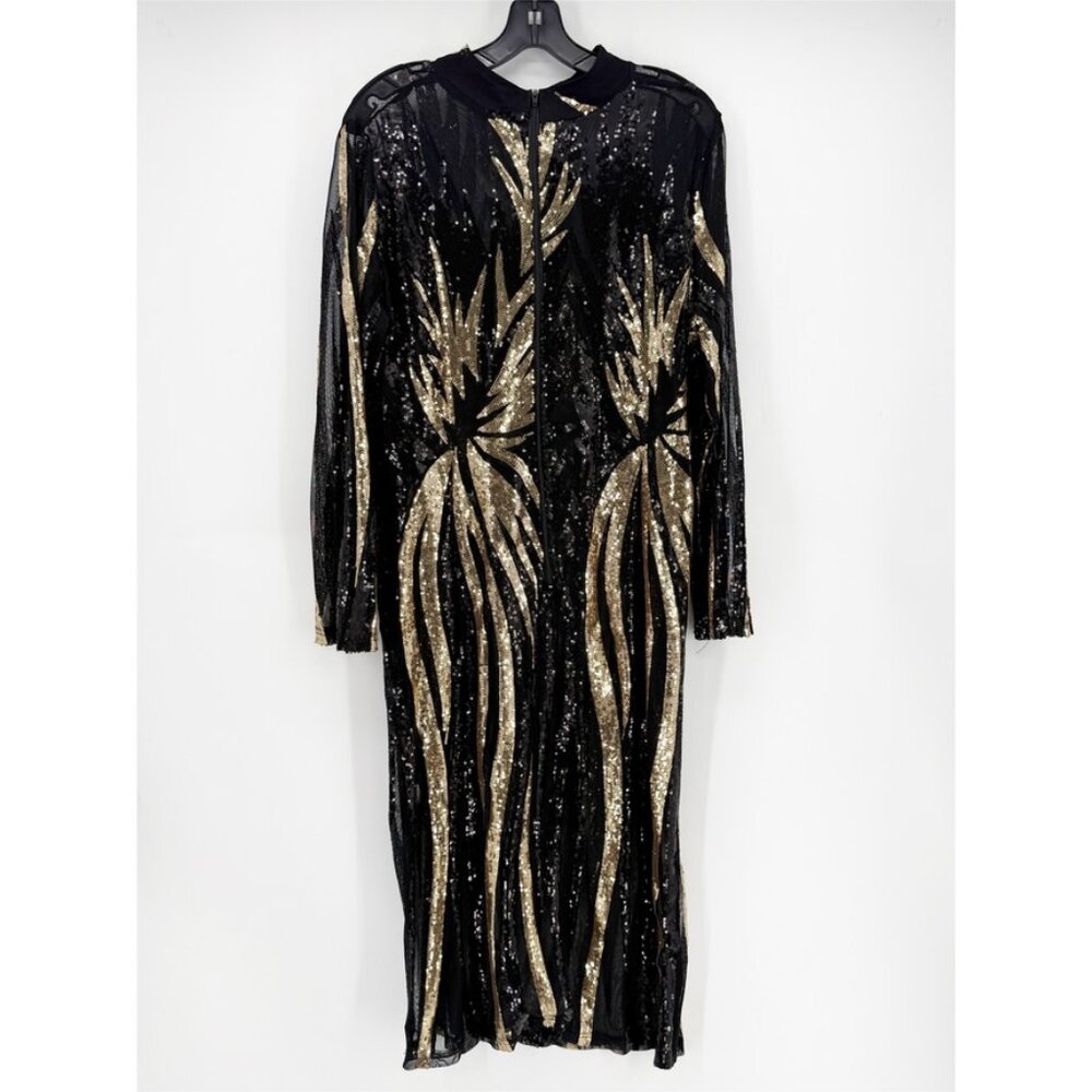 Jainmy Martinez Sheer Sequin Cocktail Dress 4XL - Picture 3 of 8